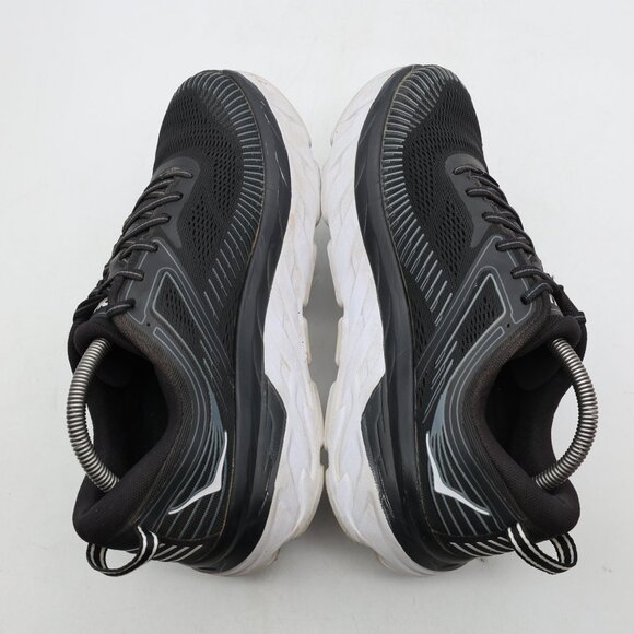 Hoka One One Bondi 7 Women’s Size 10.5 Black & White Running Athletic Sneakers - Picture 6 of 9